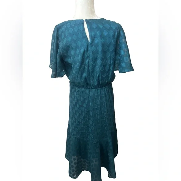 Liz Claiborne Teal Midi Dress size 8 - Picture 2 of 12